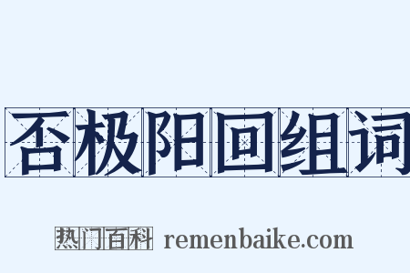 否极阳回组词是什么意思的图片
